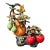 Vintage Shiwan Kiln Glazed Gourd & Apple Sculpture / Chinese Good Luck Statue For Sale