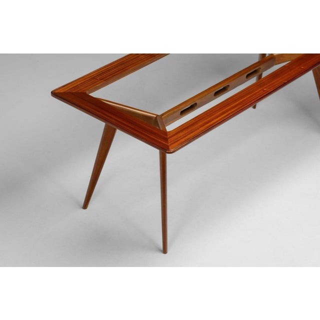 Sculptural Mahogany Dining Table by Franco Albini, Italy, 1950s For Sale - Image 12 of 18