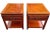 Mid-Century Modern Mid 20th Century George Zee Style Solid Rosewood End Tables For Sale - Image 3 of 10