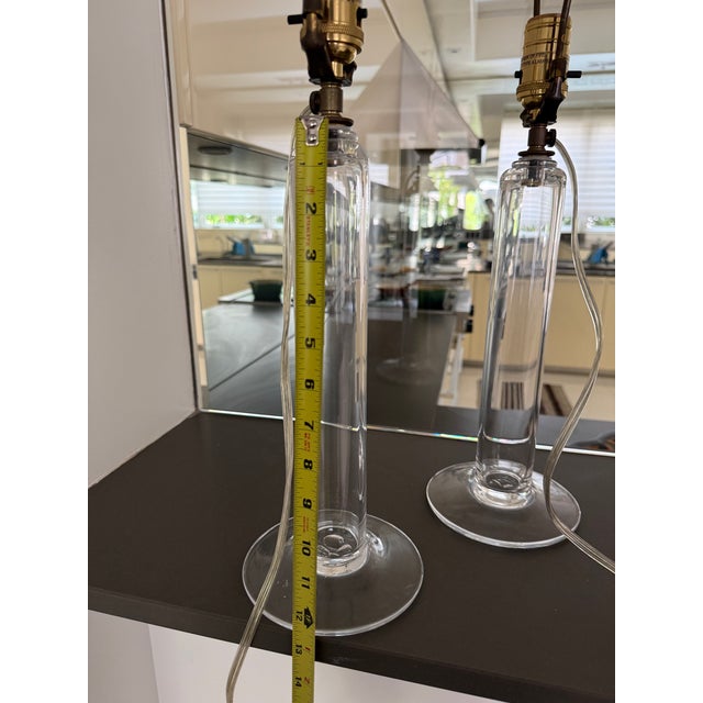 Simon Pearce Simon Pearce Glass Lamps - a Pair For Sale - Image 4 of 4