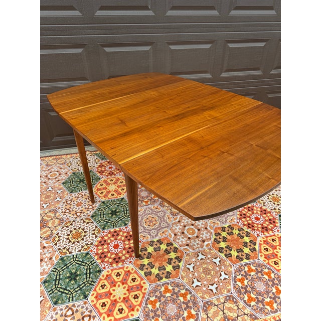 1960s 1960s Kipp Stewart for Drexel Declaration Restored 7-Piece Walnut Dining Set For Sale - Image 5 of 9