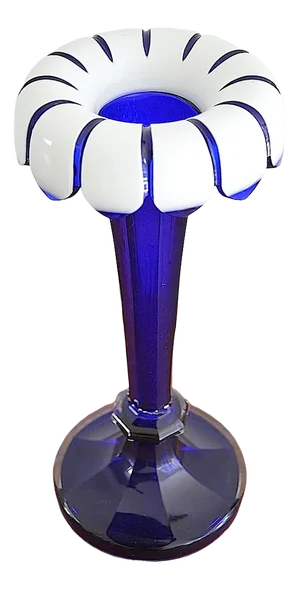 Art Nouveau Scandinavian Blue Glass Vase, Denmark, 1890s