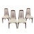 Dimensions: H 38” x W 19” x D 21” x SH 18.5” Set of 4 Danish “Eva” dining chairs designed by Niels Koefoed for Hornslet...