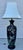 Late 19th Century Late 19th Century Huge Meiji Japanese Cloisonné Black Ground Bird & Blossom Tall Table Lamp 40" For Sale - Image 5 of 18