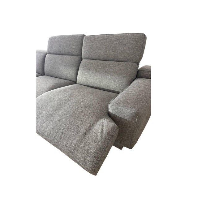 Pristine Contemporary Grey Natuzzi Sofa For Sale - Image 11 of 12