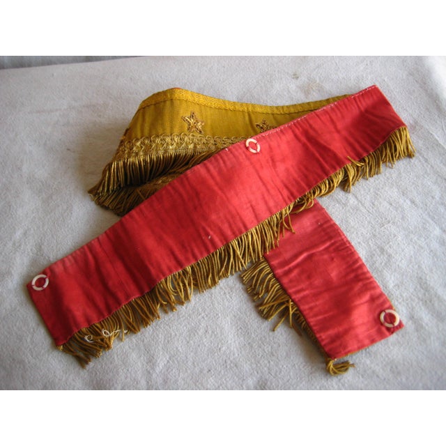 Textile French Metallic Trim and Stars Alter Ornement 19 Century For Sale - Image 7 of 7