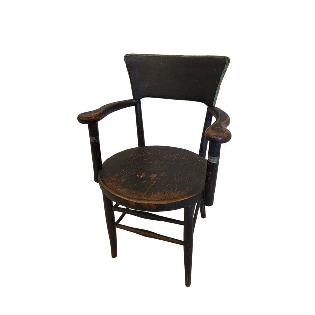 Early 20th Century Antique Wood Armchair For Sale