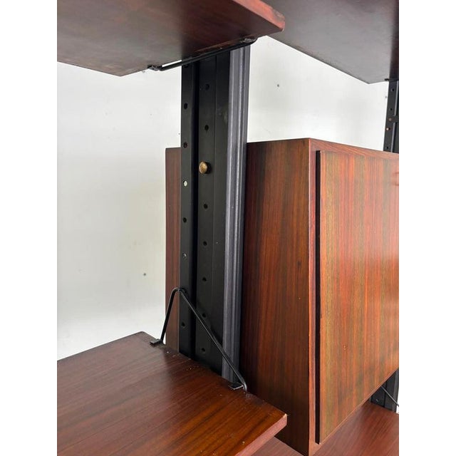 Italian Modular Wooden Bookshelf, 1960s For Sale - Image 9 of 10