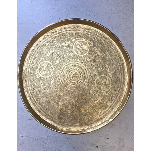 Mid Century Moroccan Moorish Side Table For Sale - Image 4 of 10