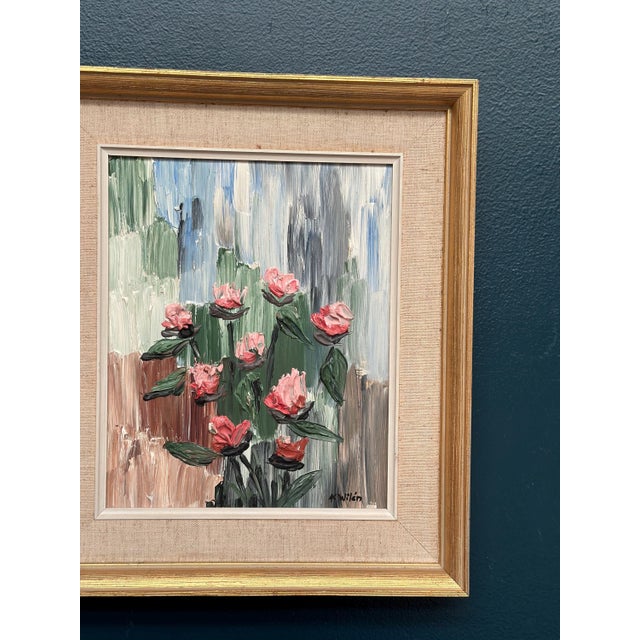 Modern A. Wilén, Floral Impasto, 1960s, Oil on Panel, Framed For Sale - Image 3 of 17