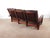 Vintage Antique Style Mission Prairie Arts & Crafts Dark Oak Scallop Back Sofa For Sale - Image 16 of 16