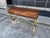 Brown 1950s French Restauration Style Desk on Brass Base For Sale - Image 8 of 13