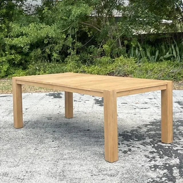 Vintage Contemporary Blonde Dining Table For Sale - Image 10 of 11