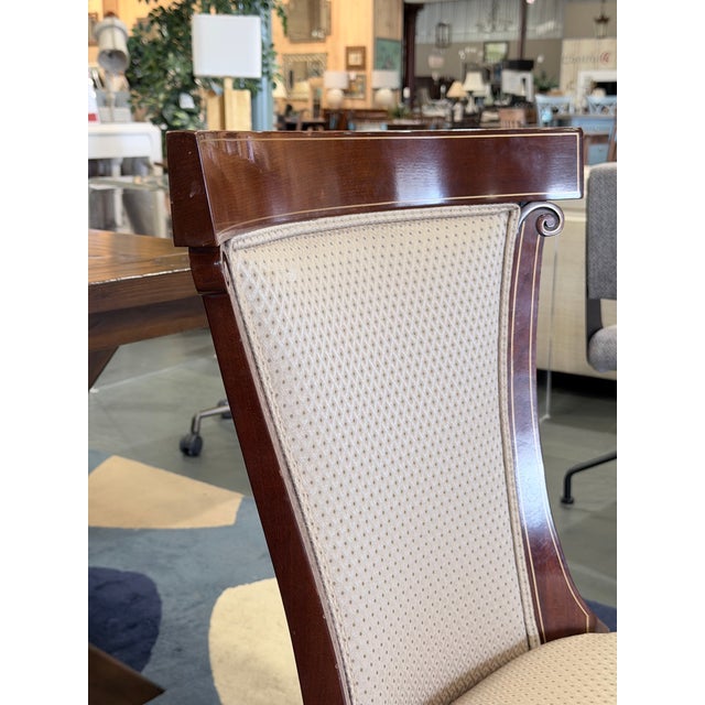Late 20th Century Set of 6 John Widdicomb Neoclassical Klismos Mahogany Dining Chairs For Sale In New York - Image 6 of 9