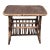 Vintage Rustic Coastal Bamboo Rattan Brown Magazine Rack Side Table For Sale
