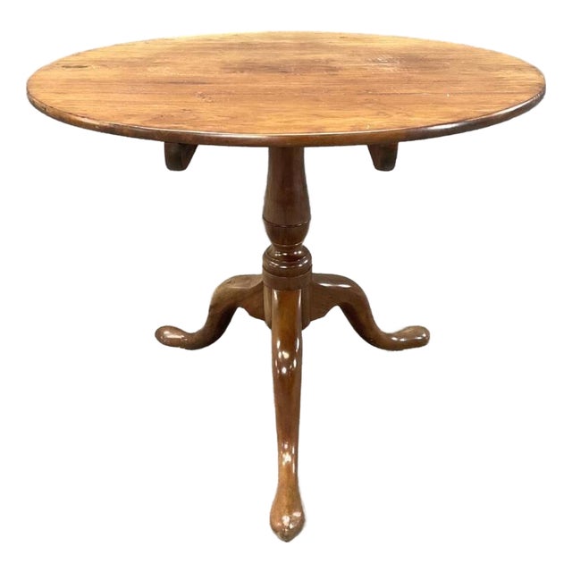 Antique Tilt-Top Pedestal Tea Table | Colonial Revival Tripod Base For Sale