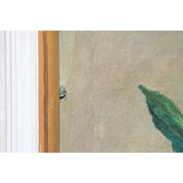 Pink Peonies Still Life, Vintage Oil Painting For Sale - Image 8 of 10