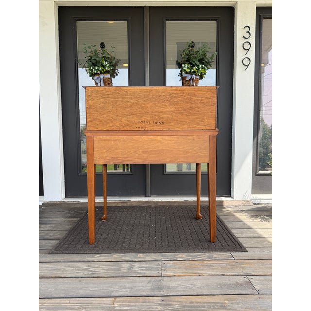 Pennsylvania House Flip Top Vintage Desk For Sale In Boston - Image 6 of 14