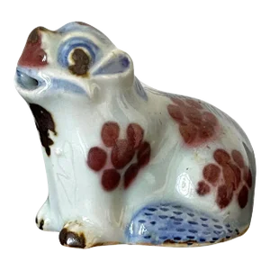 Mid 19th Century Korean Joseon Dynasty Ceramic Dog Form Water Dropper