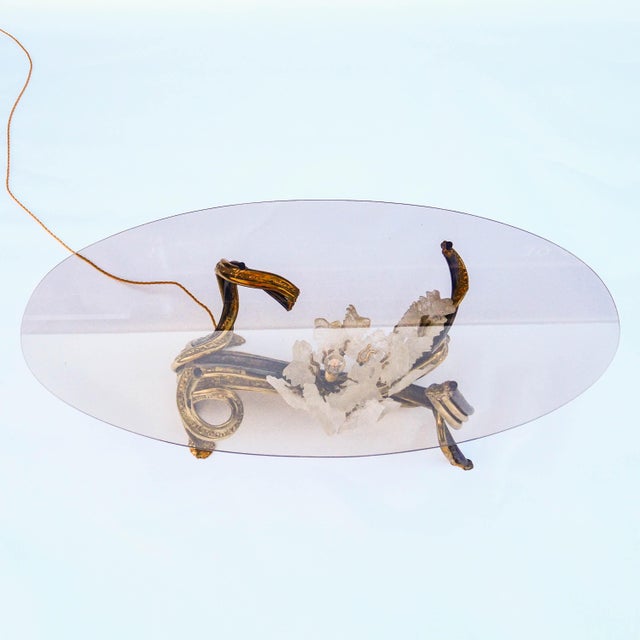 An exceptional coffee table designed by Richard Faure in Paris during the 1970s-1980s, combining contemporary design with...