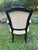 Traditional Antique Swedish Armchair With Ebonized Black Finish For Sale - Image 3 of 7