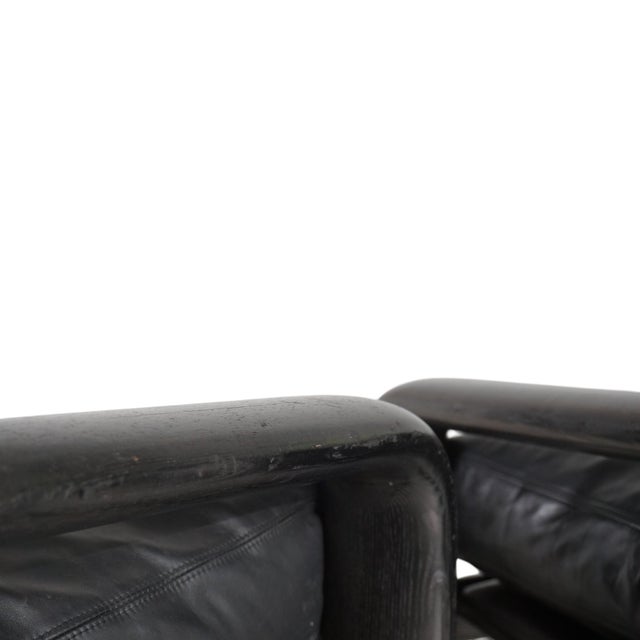 Hombre Leather Lounge Chairs by Burkhard Vogtherr for Rosenthal, 1970, Set of 2 For Sale - Image 16 of 18