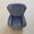 Blue Italian Cornflower Blue Velvet Lounge Chair in the Manner of Paolo Buffa, 1950s For Sale - Image 8 of 11