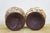 Vintage Amethyst Glass Bronzed Shell Stone Urns Folk Art Mosaic Lidded Chalices For Sale - Image 9 of 13