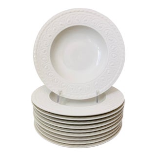 Villeroy & Boch Cellini Rimmed Soup Bowls - Set of 10 For Sale