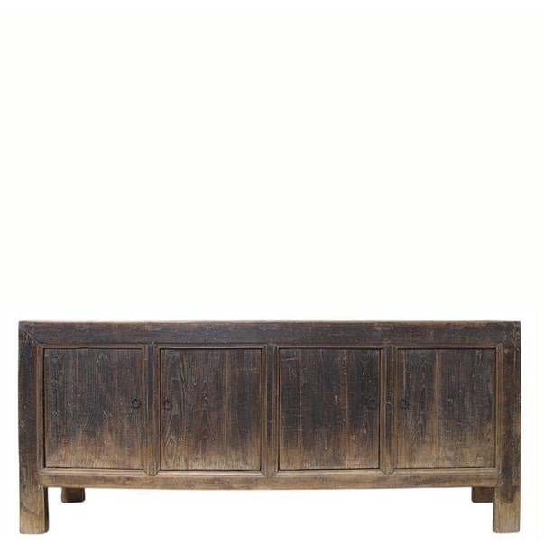 Vintage Reclaimed Wood Sideboard Cabinet 25 For Sale - Image 9 of 9