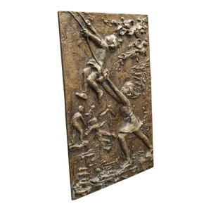 1950's Vintage Decorative Relief Plaque