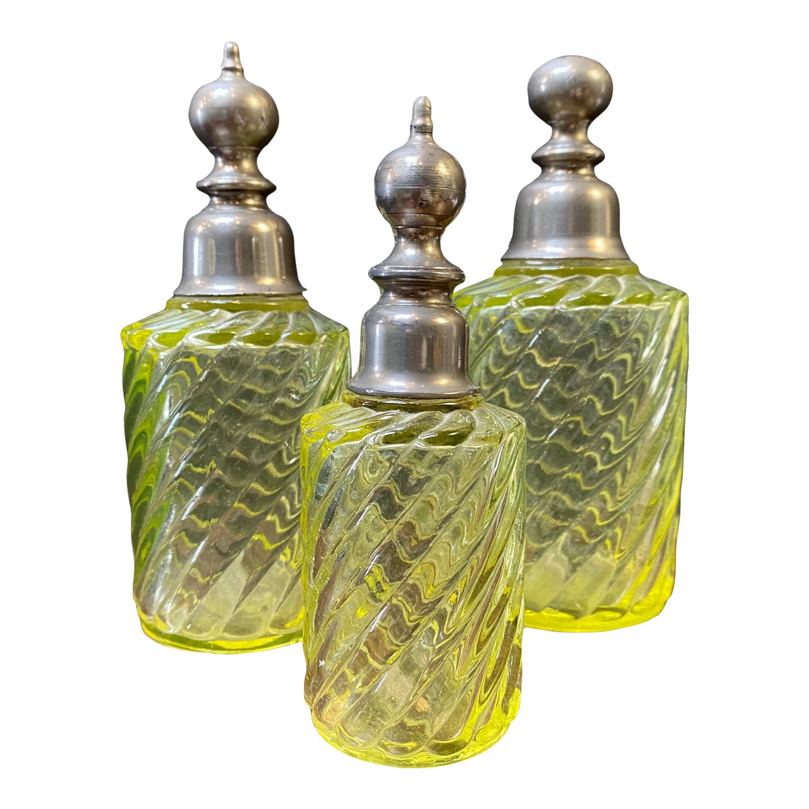 19th Century Men's Cologne Dressing Table Set - 3 Pieces | Chairish