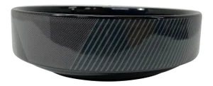 Postmodern Design Black Ceramic Bowl by Daniel Hechter, Paris