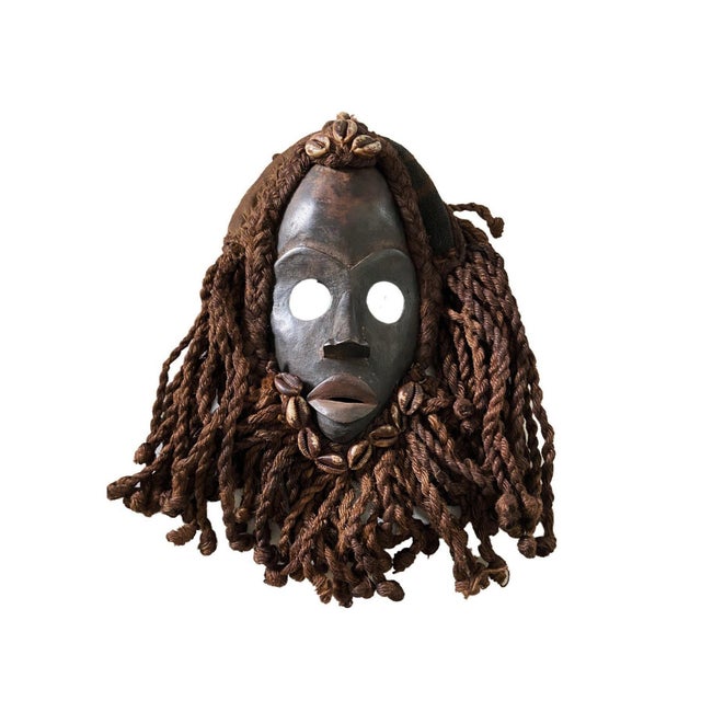 Superb Vintage African Dan Ceremonial Dance Mask Ivory Coast 14" H For Sale In New York - Image 6 of 6