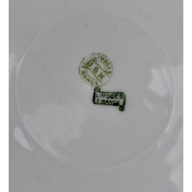 Antique Limoges France Hand Painted Game Bird Plate Guerin Porcelain Gold For Sale - Image 14 of 14
