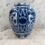 Late 18th Century Dutch Delft Blue and White Hand-Painted Baluster Vase For Sale - Image 4 of 14
