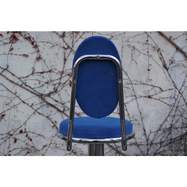 Chrome Rotating Stool, 1990s For Sale - Image 9 of 18