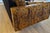Wood 1960's MCM 2-Piece Sectional Sofa Reupholstered in a Luxuriously Soft Black Chenille and a Burnt Orange/Tan/Brown Paisley Cotton Fabric For Sale - Image 7 of 12