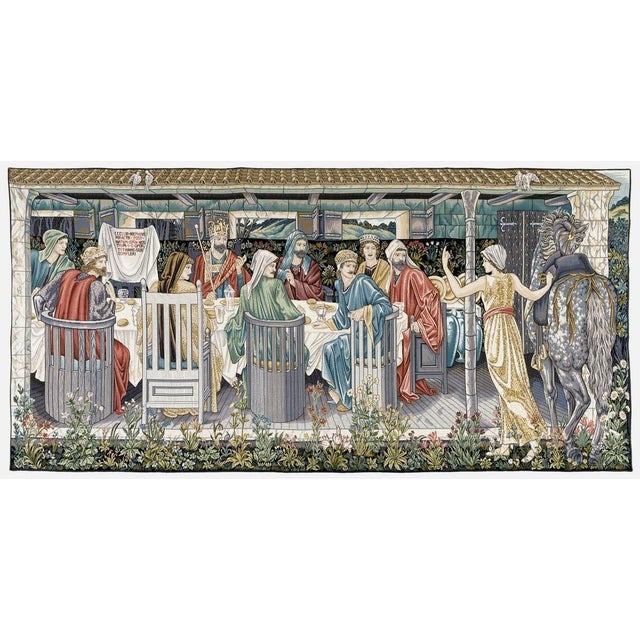 This tapestry was designed by Edward Burne-Jones, J. H. Dearle and William Morris and was woven by Morris & Company in...