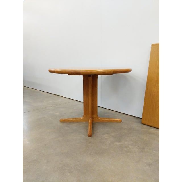Mid-Century Modern Vintage Mid Century Modern Oak Extendable Dining Table by Laurits M Larsens For Sale - Image 3 of 11
