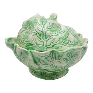 Vintage Cabbage Lidded Serving Bowl, Holland Molds