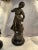 1900 - 1909 Large Antique French Moreau Statue - Girl With Lamb For Sale - Image 5 of 7