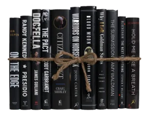 Decorative Books - Black Tie Dust Jacket Book Bundle - 1 Foot of Books