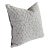 Contemporary Gray Geometric & Blue Pillow For Sale
