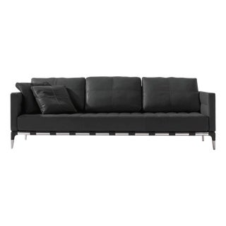 Mid-Century Modern Leather Privé Sofa by Philippe Starck for Cassina For Sale