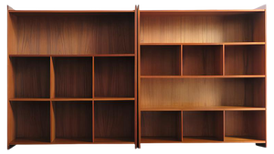 Danish Teak Bookcases by Grete Jalk, Set of 2