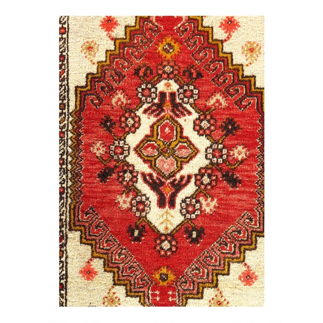 Hand knotted Turkish Oushak rug made of 100% hand-spun lamb's wool rug and all natural dyes. Each rug has a dense, soft...