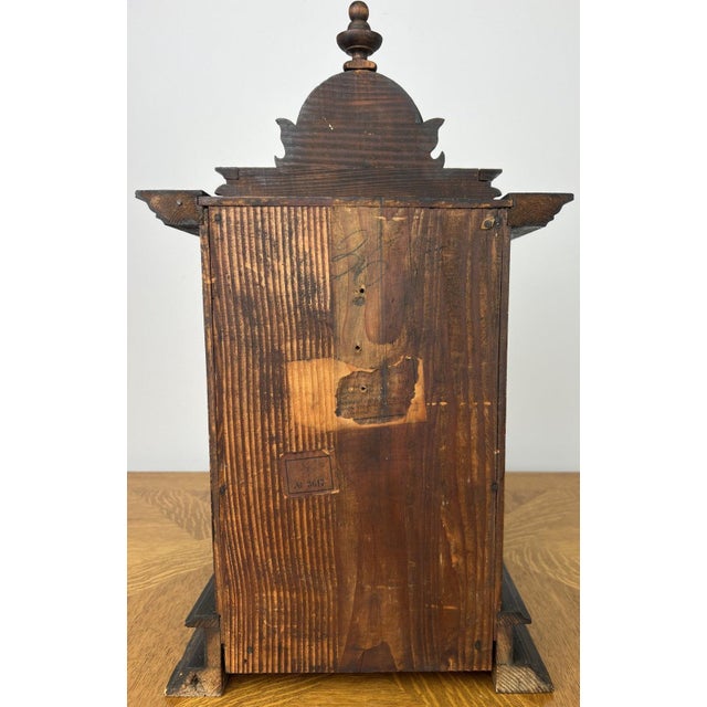Vintage Junghans Wooden Mantel Clock For Sale - Image 13 of 18