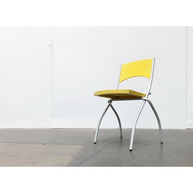 Wood Vintage Italian Folding Chair from Fly Line For Sale - Image 7 of 18