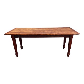 1940s Two Drawer Farm Table For Sale